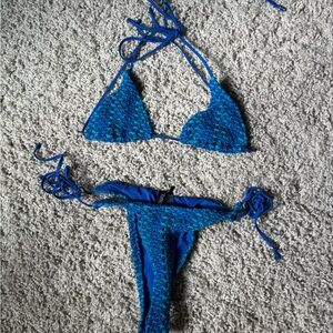 Triangl Swimwear Blue Bikini Set